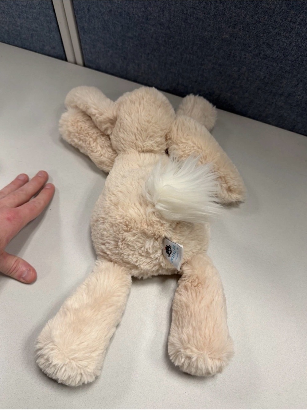 Jellycat Smudge Rabbit Plush - Soft Beige - Picture 3 of 5
